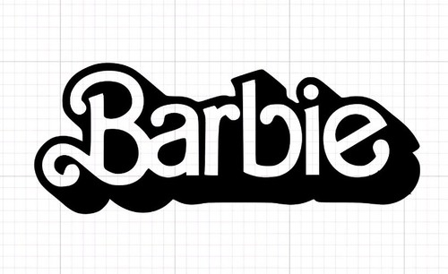 Barbie vinyl sticker - -,